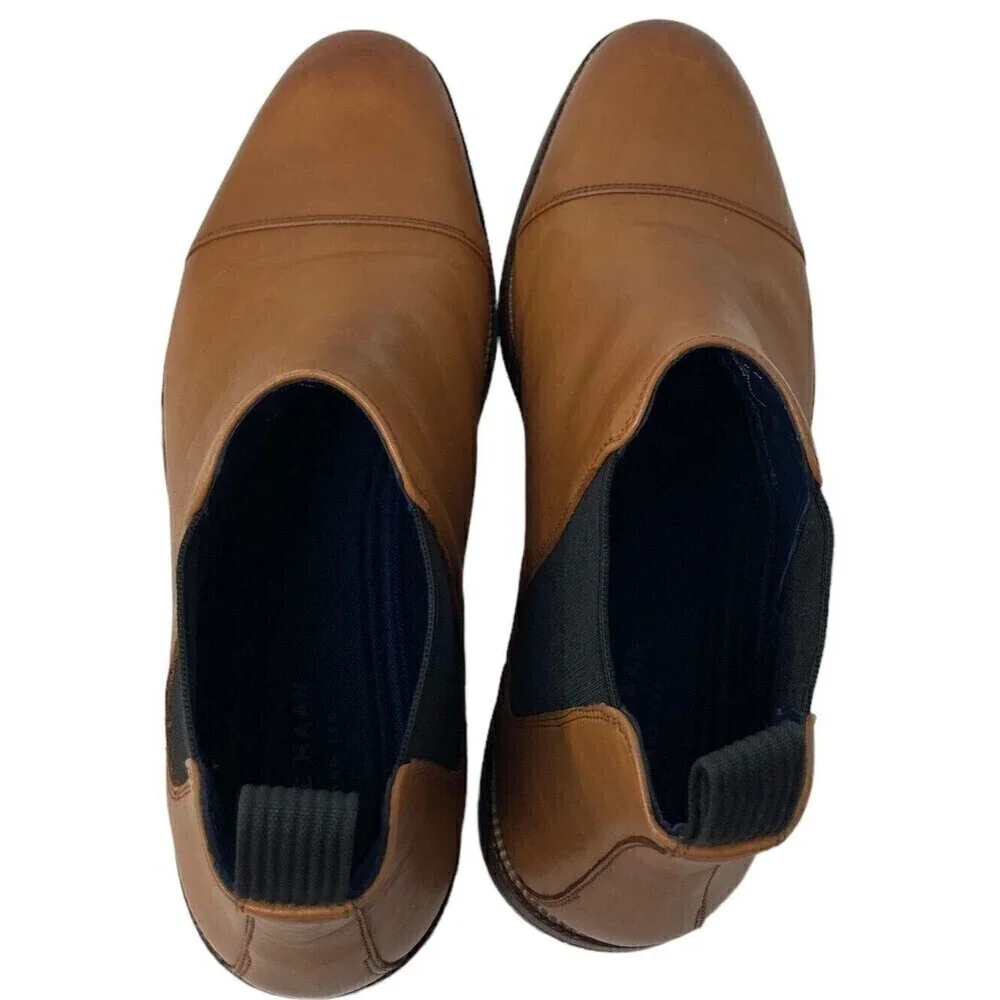 Cole Haan Men's Wagner Grand Chelsea Boot Leather Tan Size 8M
